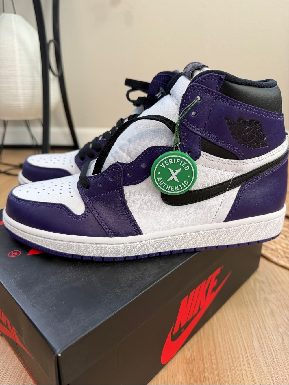 Nike Air Jordan 1 High OG White Black Purple